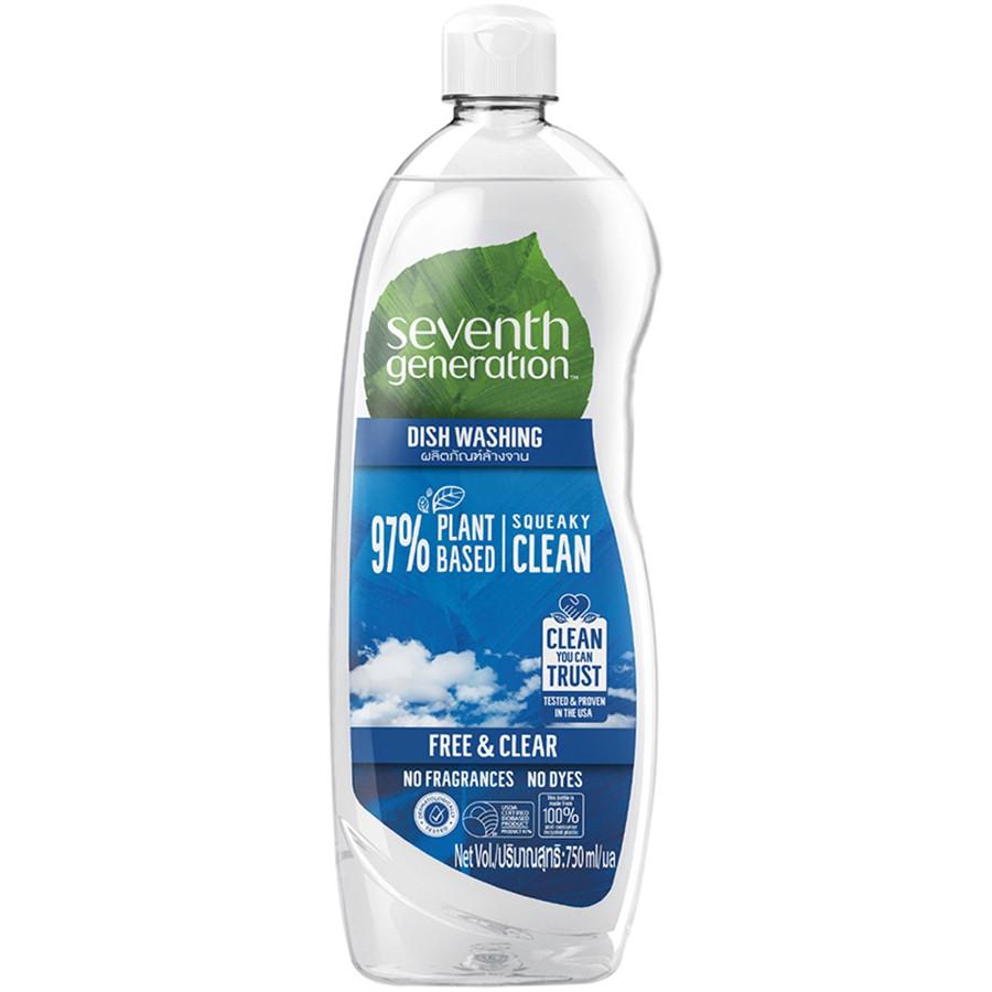 Nước Rửa Chén Thực Vật Seventh Generation - 750mL - Free &amp; Clear