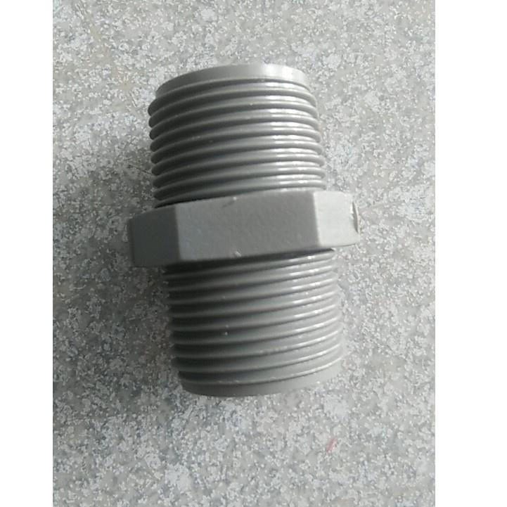 Kép nhựa nhiều size , Nổi ren 2 đầu ngoài