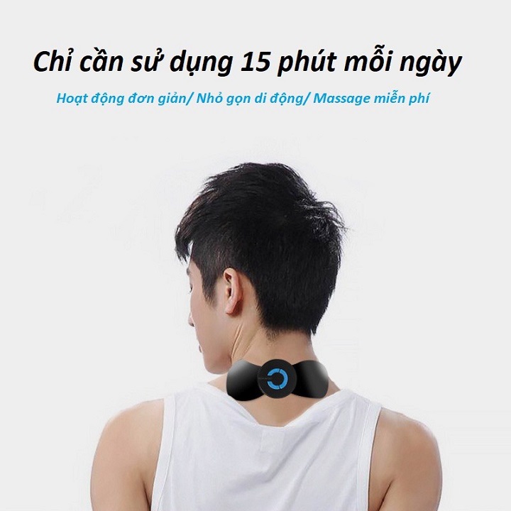 Máy massage cổ vai gáy loại tốt của Nhật, Máy mát xa xung điện cao cấp chuyên mat xa co vai gay có 5 đầu matxa rung, chườm nóng hồng ngoại, ôm sát cổ, mát xa an toàn, hiệu quả