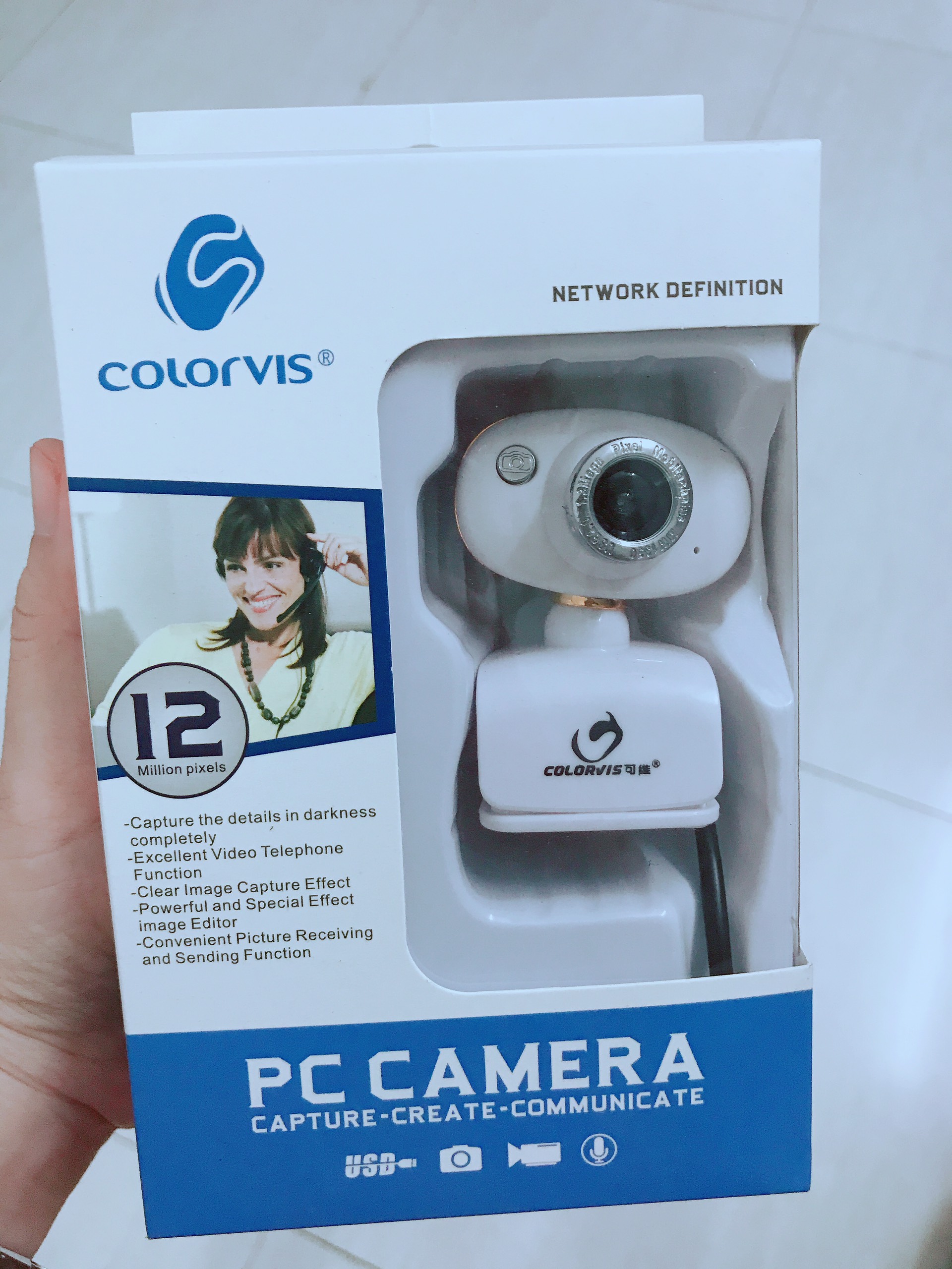 WEBCAM CÓ MICRO COLORVIS ND-80 - HÀNG CHÍNH HÃNG