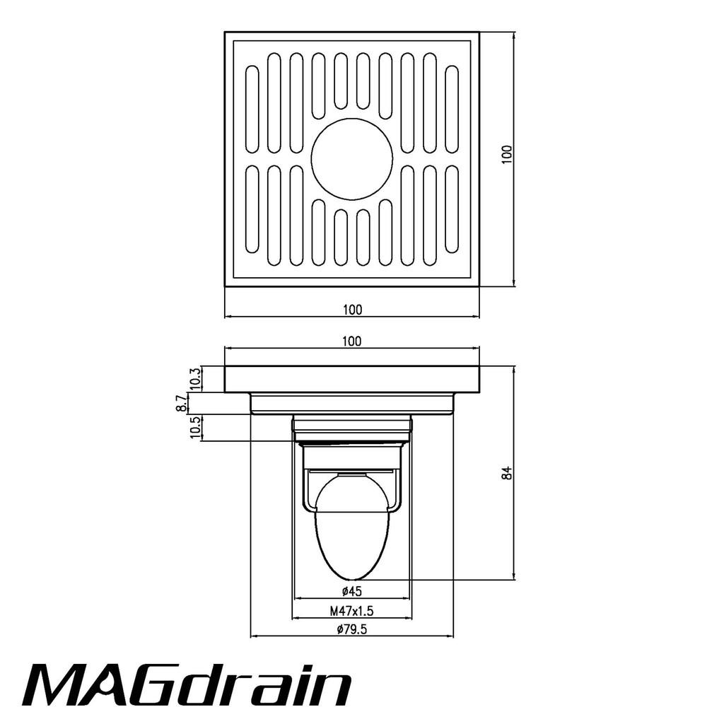 THOÁT SÀN NGĂN MÙI MÁY GIẶT MAGDRAIN FC14Q6-N