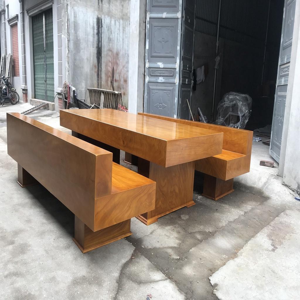 Bộ Bàn Ghế Có Tựa K3 Gỗ Cẩm Vàng