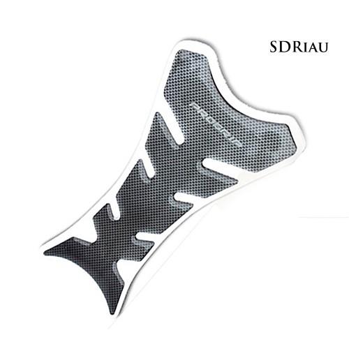 Nhãn Dán Trang Trí Bình Xăng Xe Mô Tô Hình Xương Cá Bằng Sợi Carbon