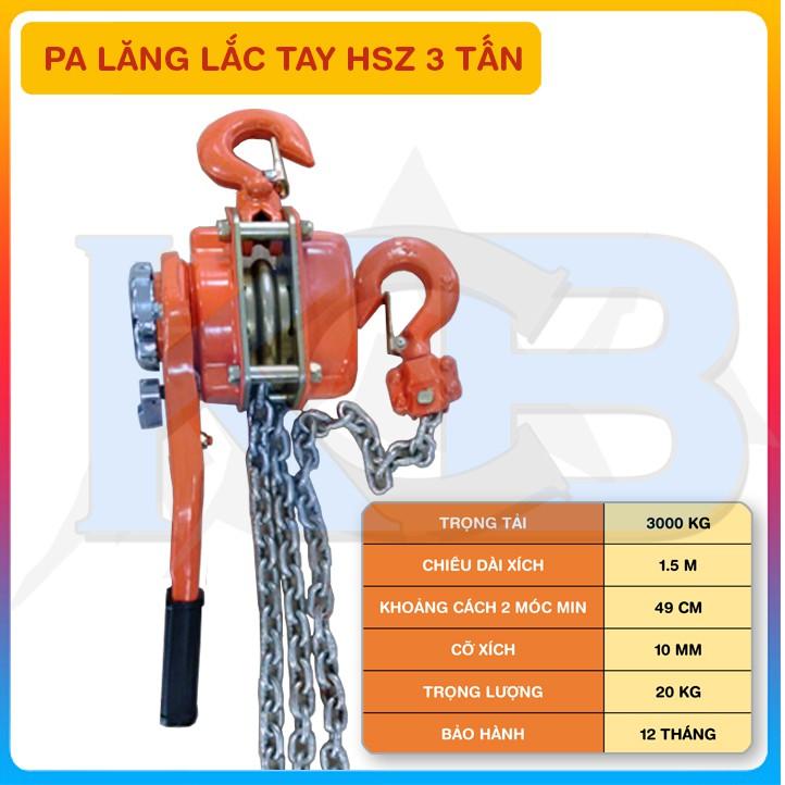 Pa Lăng Lắc Tay HSZ 3T x 1.5M