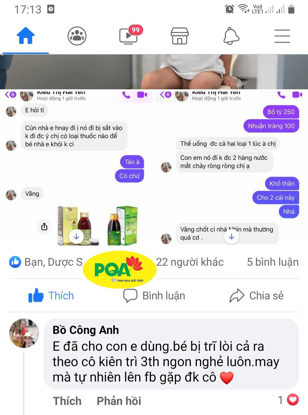PQA Nhuận Tràng dạng ống là dược phẩm thảo dược có tác dụng nhuận tràng dùng cho người lớn và trẻ em trên 6 tuổi bị táo bón, táo bón lâu ngày.