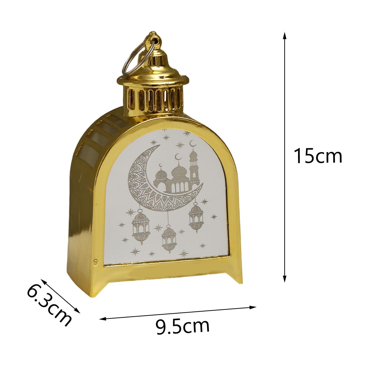 Vintage Style Ramadan Lantern Ornament Wind Lamp for Wedding Patio Yard