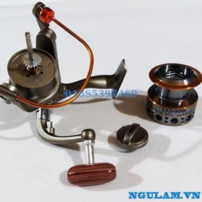 Cần câu máy shimano, Bộ cần câu shimano 2 khúc máy câu yumoshi lc 7000 giá rẻ kèm trọn bộ phụ kiện
