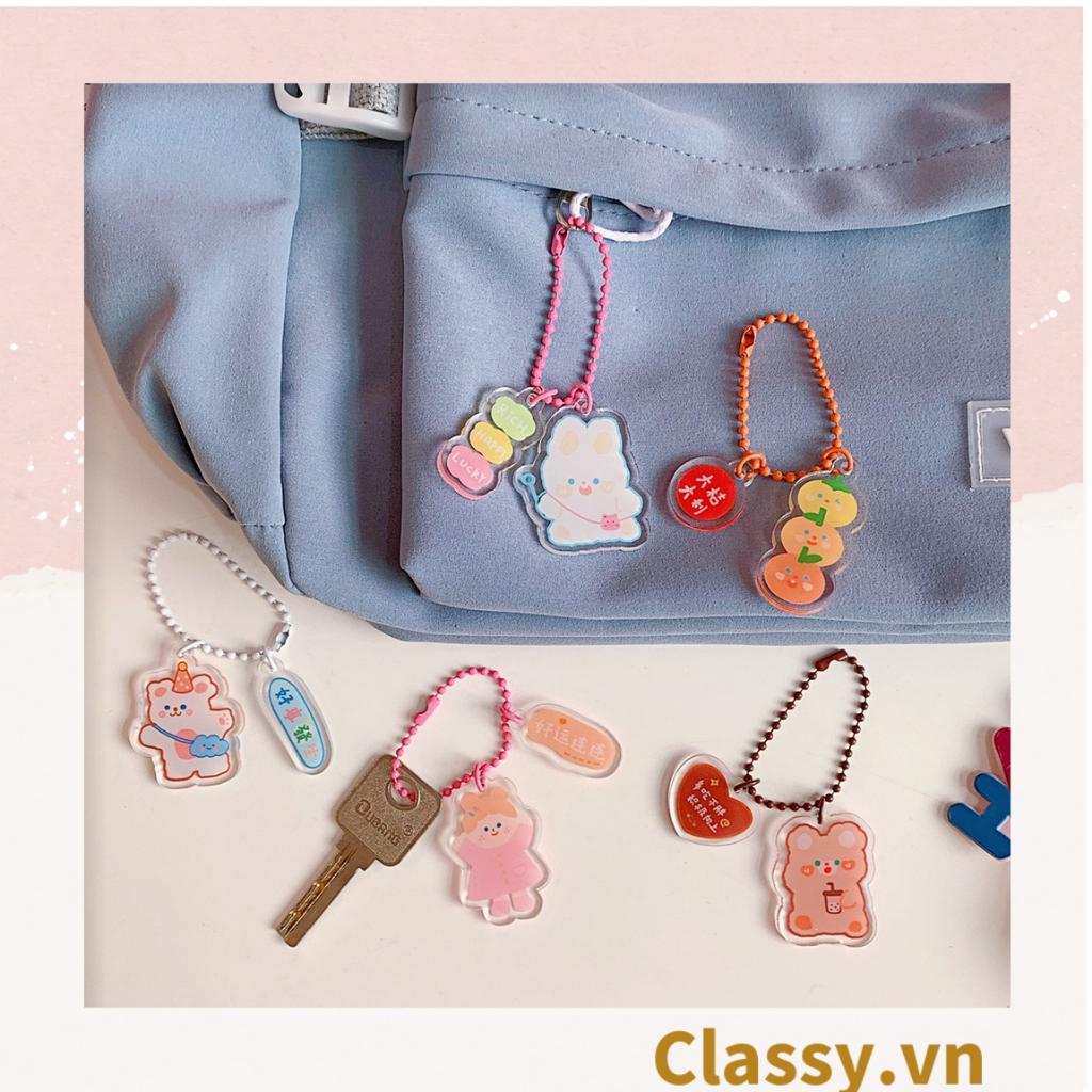 Phụ kiện đeo giày thể thao, móc chìa khóa, airtag, Móc khóa Classy Keychain, Cài Airpod Hoạt Hình Nhiều Màu Sắc PK656