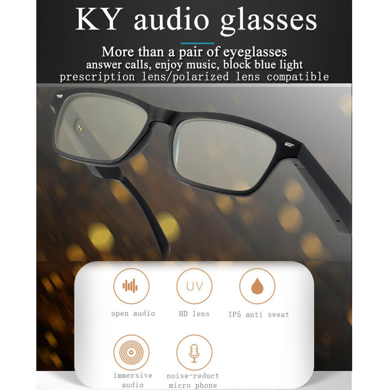 Smart Audio Glasses Open Ear Speaker with Bluetooth Connectivity for Gaming Meeting Traveling Driving