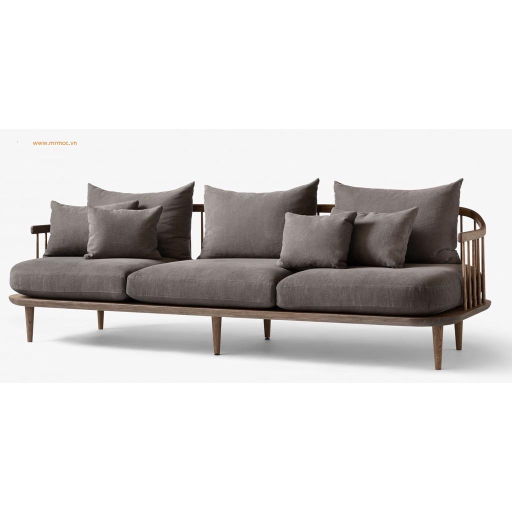 Sofa Fly văng ba chỗ ngồi- Sofa khung nan gỗ tần bì, sồi nhập khẩu. Hàng gia công tỉ mỉ, chất lượng xuất khẩu.