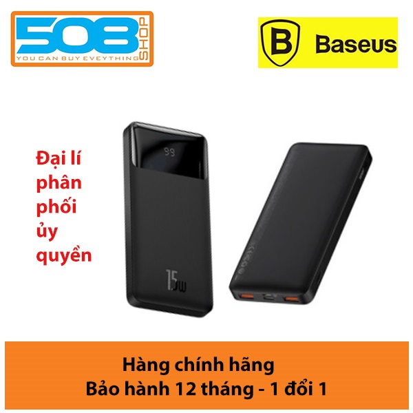 Pin sạc dự phòng Baseus Bipow Digital Display Power Bank 20000mAh ( 15W/20W, USB*2+Type C , LED Display, 2 Way Fast charge ) - Hàng chính hãng