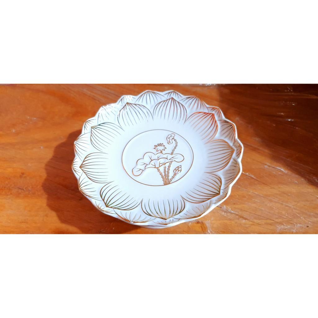 Đĩa sứ Bạch Ngọc cao cấp 17cm