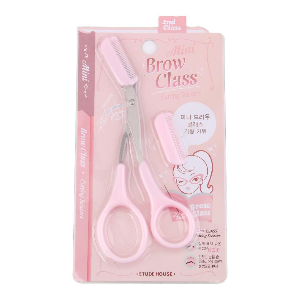 Eyebrow Trimmer Eyelash Shears Scissors Comb Eyebrow Shaping Grooming Tool
