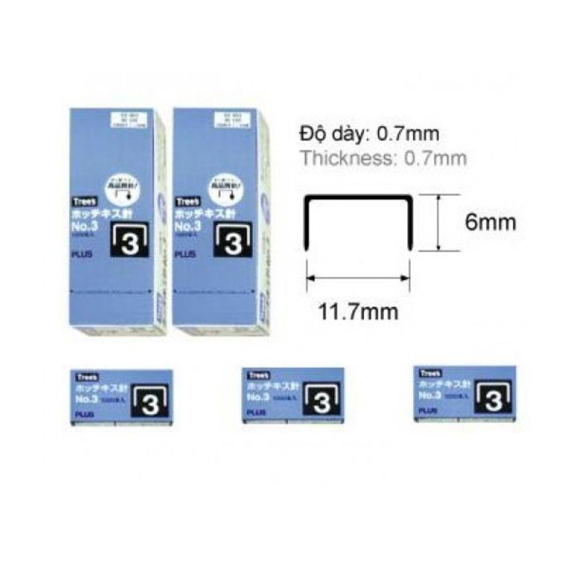 Ghim dập giấy ghim số 3 plu s