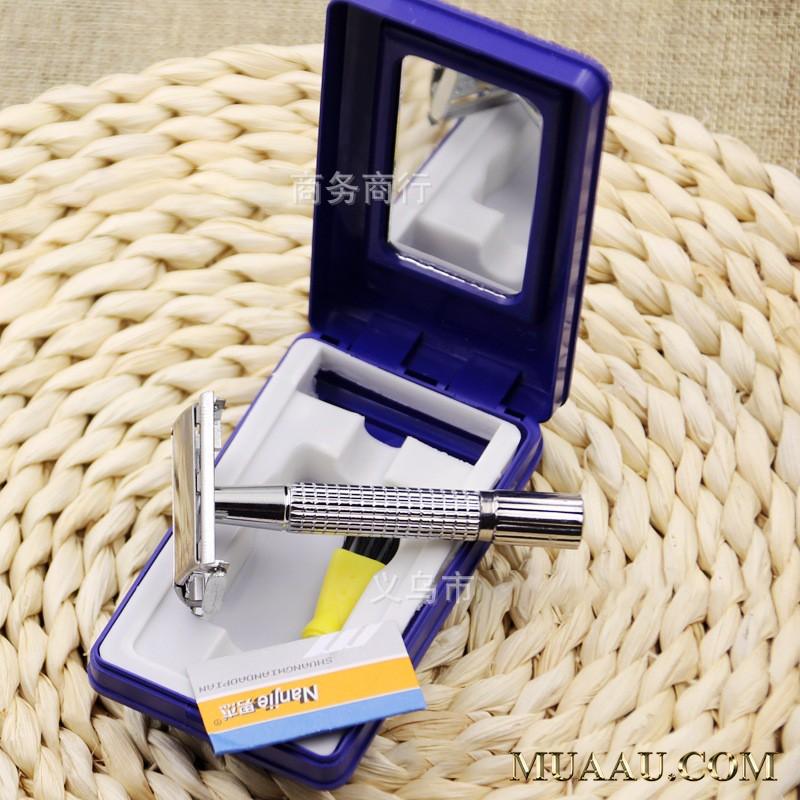 Bàn Cạo Râu Thủ Công 2 Lưỡi Inox Không Gỉ NJ997 Giá Rẻ️! Dao Cạo Râu Cổ Điển Siêu Bền️