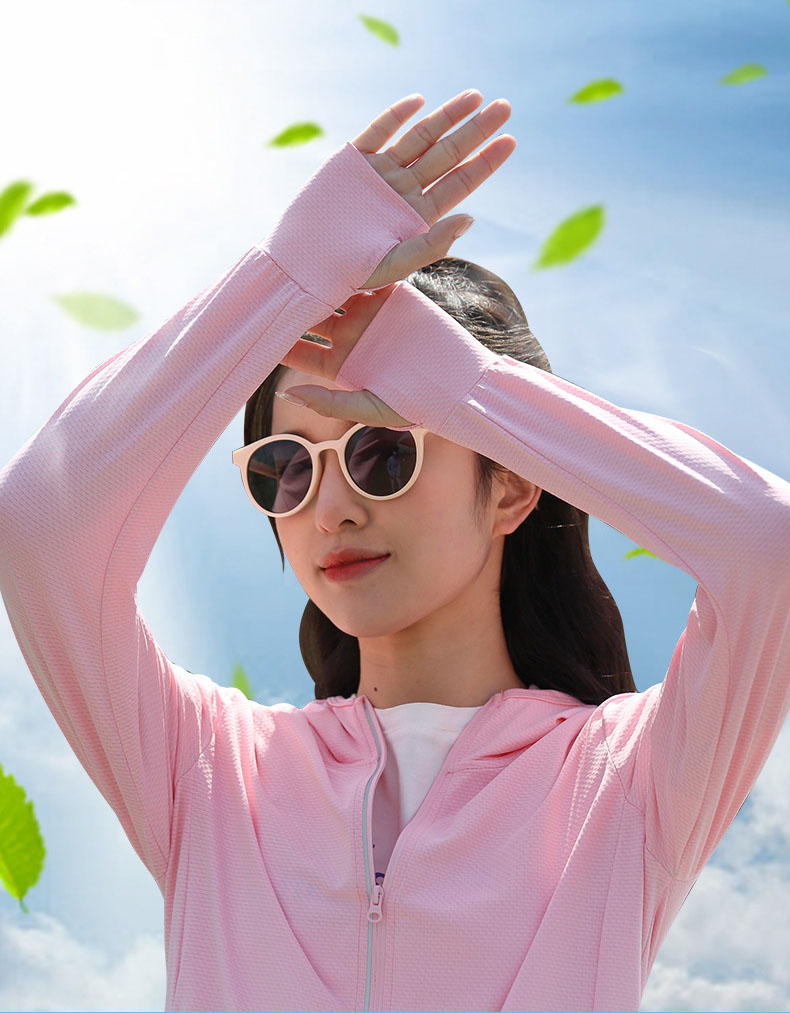 Áo Khoác Mỏng Thoáng Khí Chống Nắng Và Tia UV Bằng Lụa Lạnh Cao Cấp Thời Trang Cho Nữ-Có Mũ Trùm Đầu Tiện Dụng-Size M