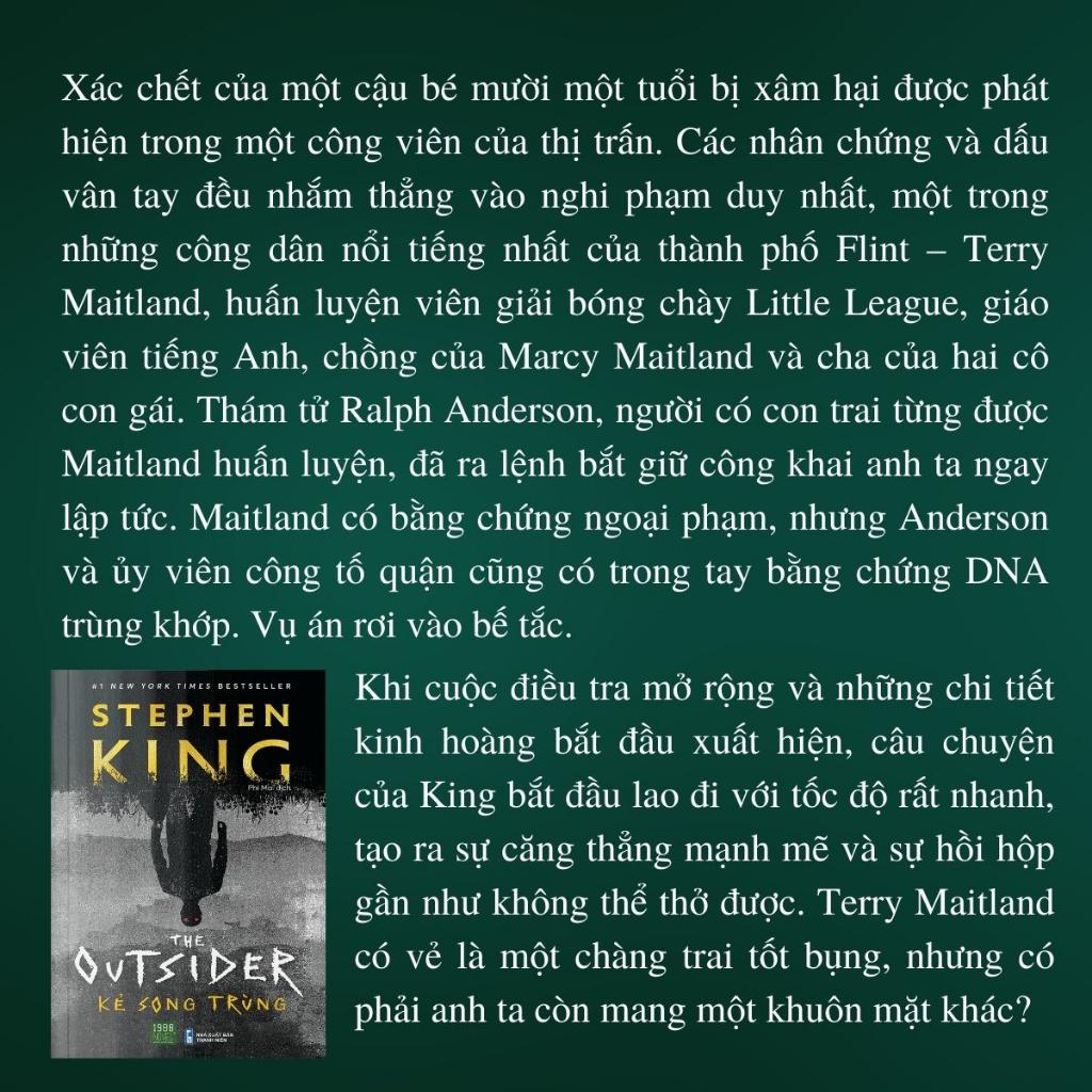 The Outsider - Kẻ Song Trùng - Stephen King - Bản Quyền