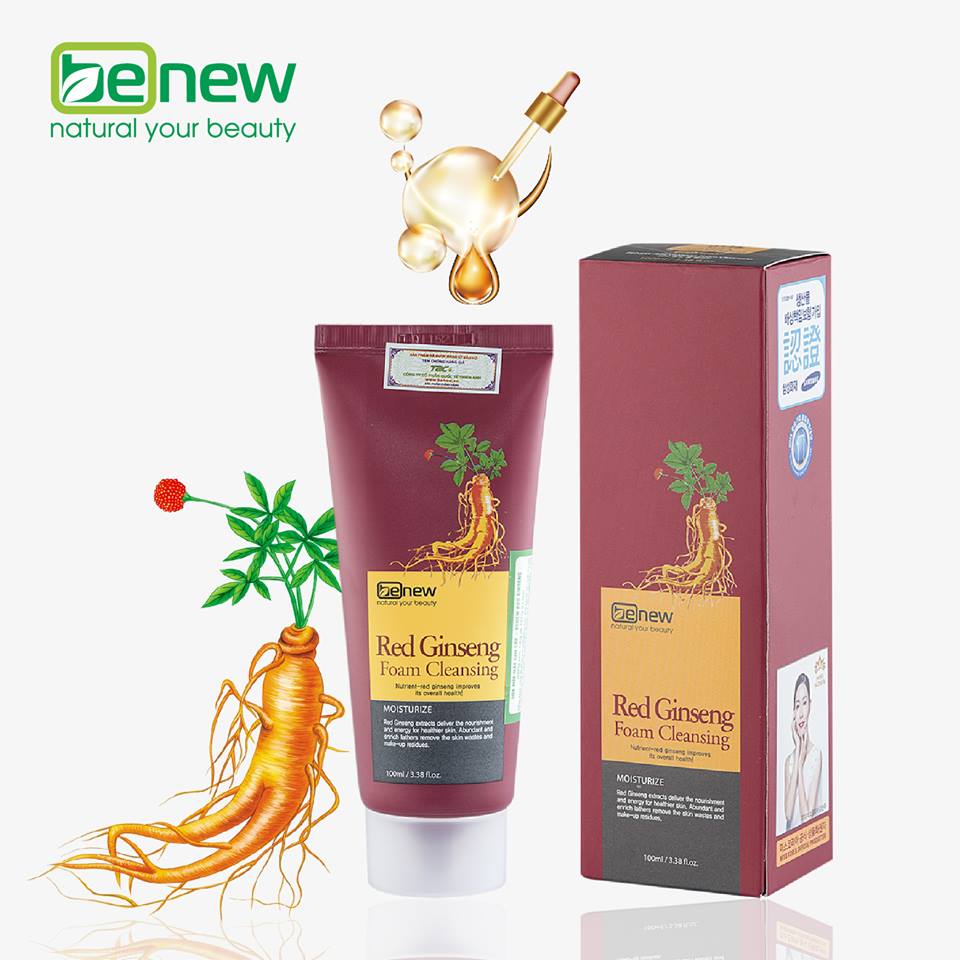 Sữa rửa mặt cao cấp Hồng Sâm Benew Red Ginseng (100ml)