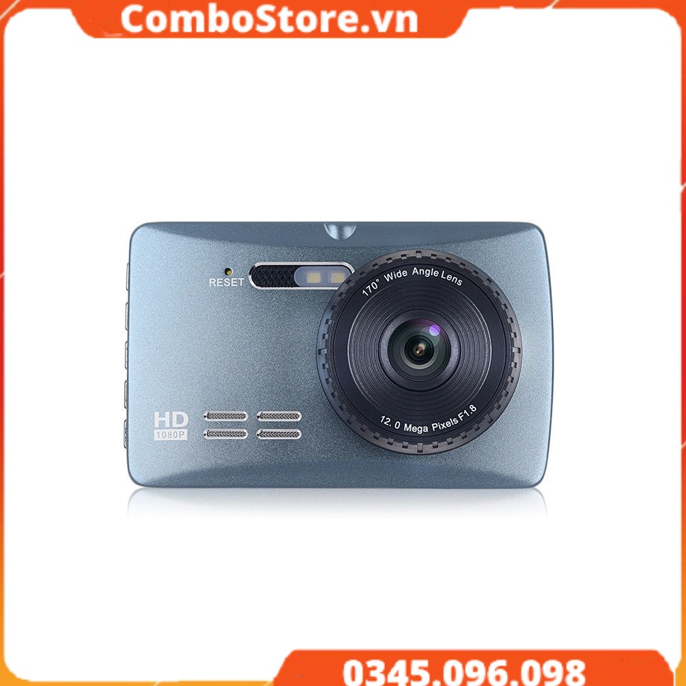 Camera hành trình ô tô xe hơi màn hình cảm ứng Full HD 1080P tích hợp camera lùi