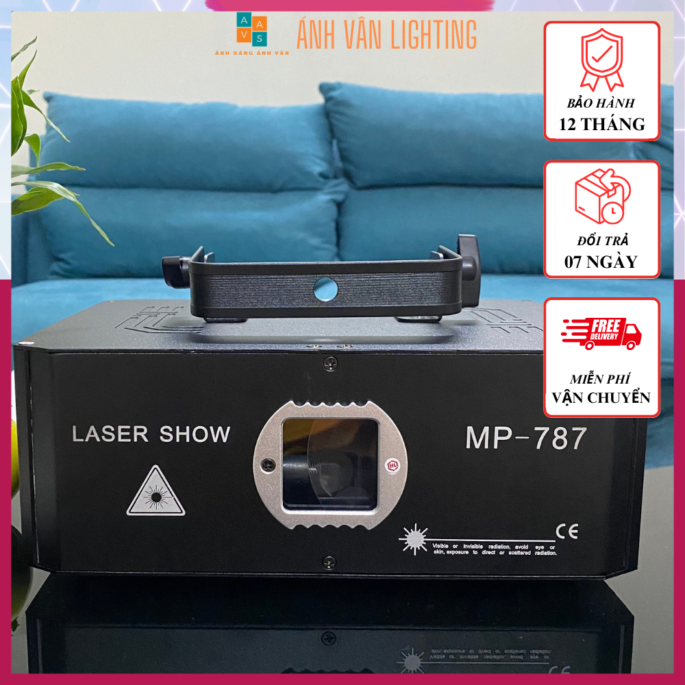 Đèn Laser Phòng Bay MP 787 Chiếu Hình 3D Với Hơn 1000 Hiệu ứng Dùng Cho Bay Phòng, Bar, KTV...