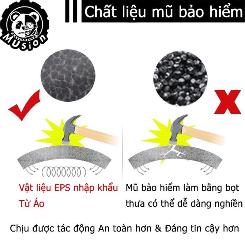 Nón bảo hiểm xe đạp màu đen đỏ và đen xanh, chống va đập tốt