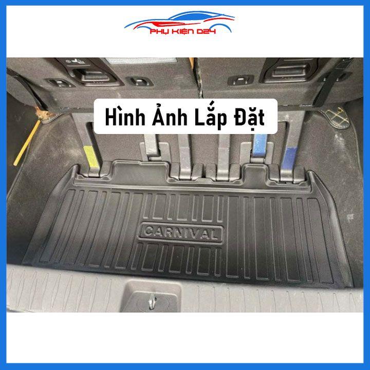 Thảm nhựa lót cốp Carnival 2021-2023 tấm lót sàn cốp bằng nhựa dẻo cao cấp, không mùi, chống thấm nước tốt