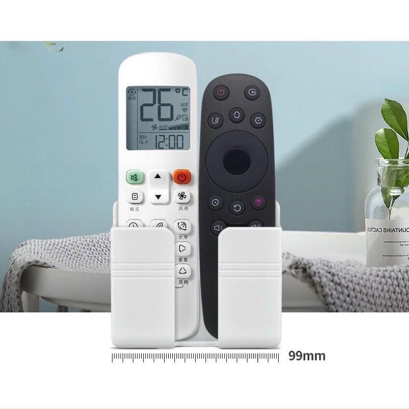 Combo 2 Kệ Để Remote, Sạc Điện Thoại Dán Tường Không Cần Khoan Tiện Lợi