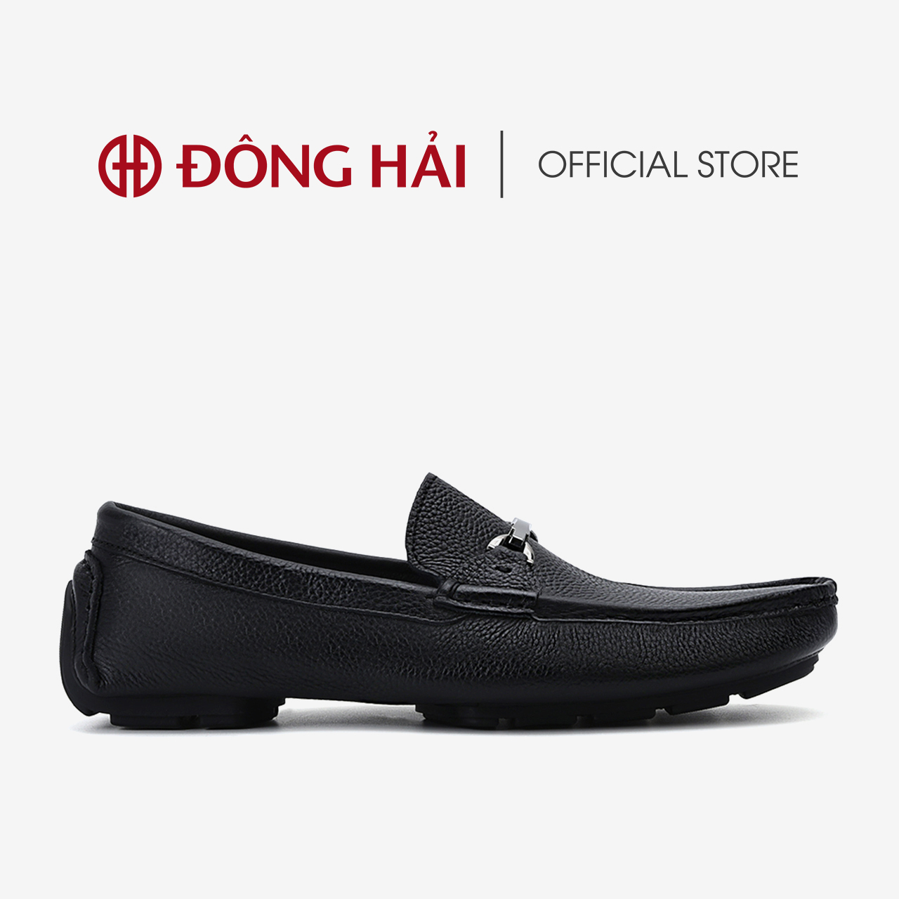 Giày lười nam Đông Hải thiết kế Horsebit Loafer đính kim loại ngang mũi giày tăng vẻ thanh lịch - G2283