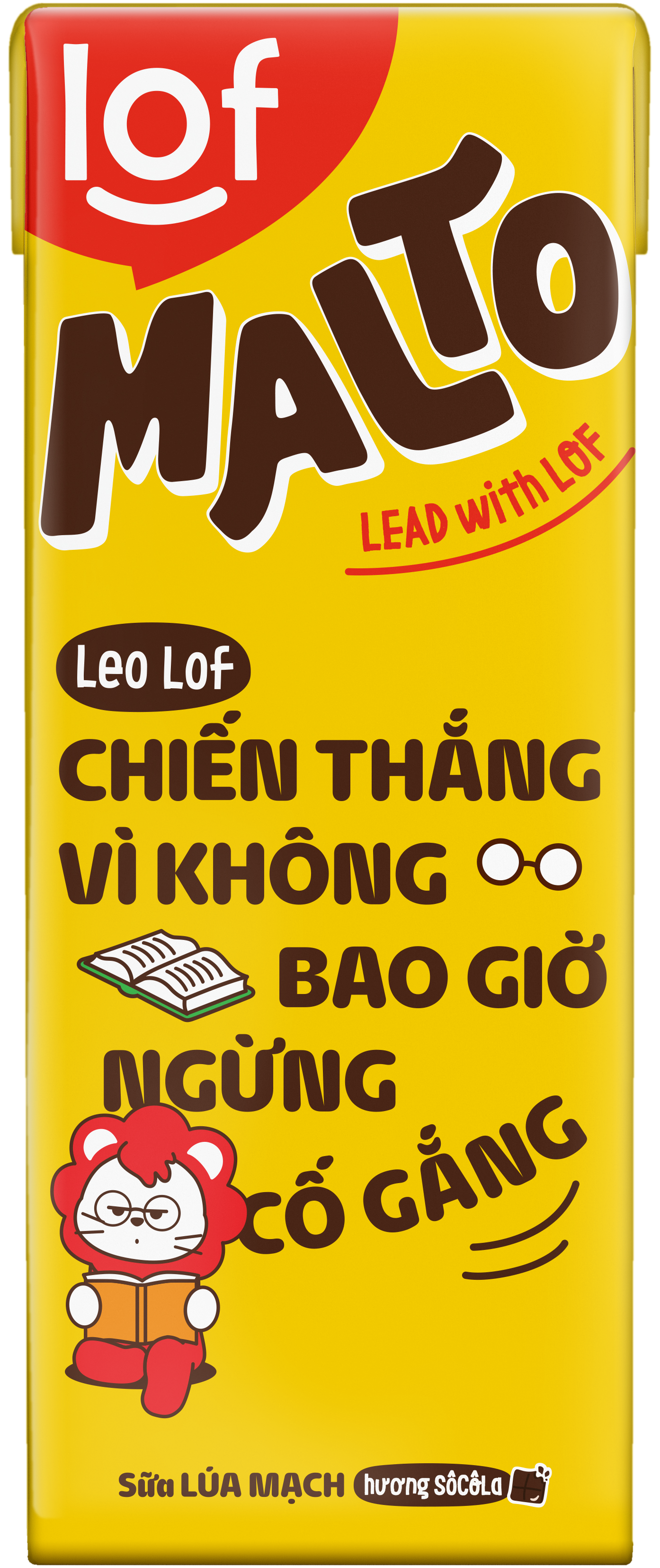 Lof Malto sữa lúa mạch hương socola thùng 180ml x 48 hộp