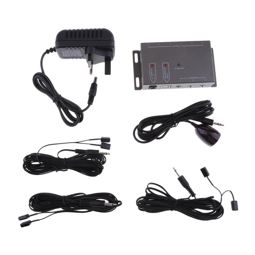 Universal IR Infrared Remote Control Extender Emitter Cable UK Plug