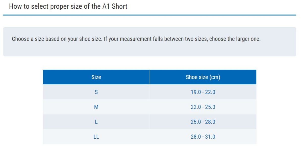 Đai quấn mắt cá chân ZAMST A1 Short (Left/Right specific) 