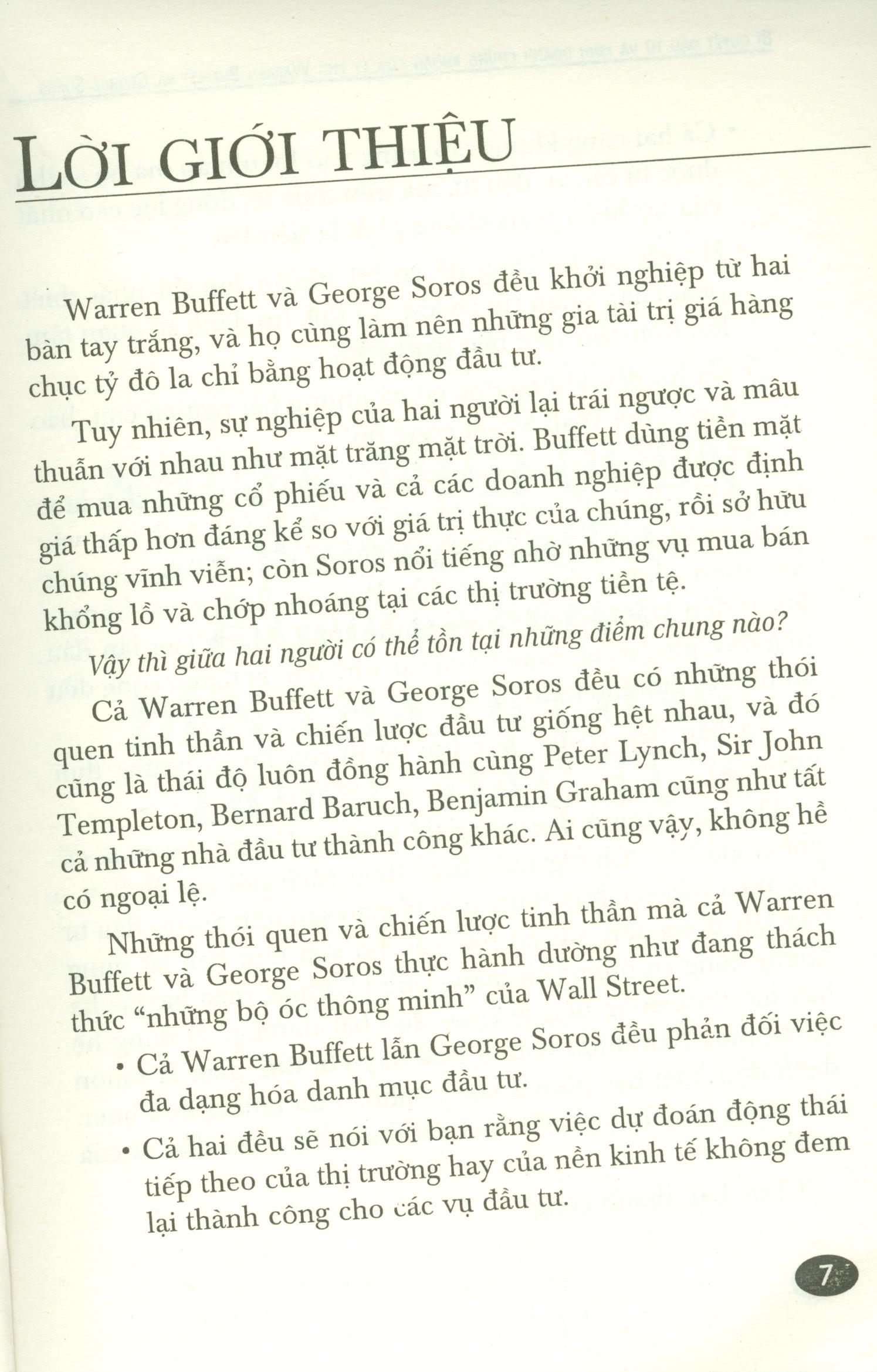 Bí Quyết Đầu Tư & Kinh Doanh Chứng Khoán Của Tỷ Phú Warren Buffett Và George Soros