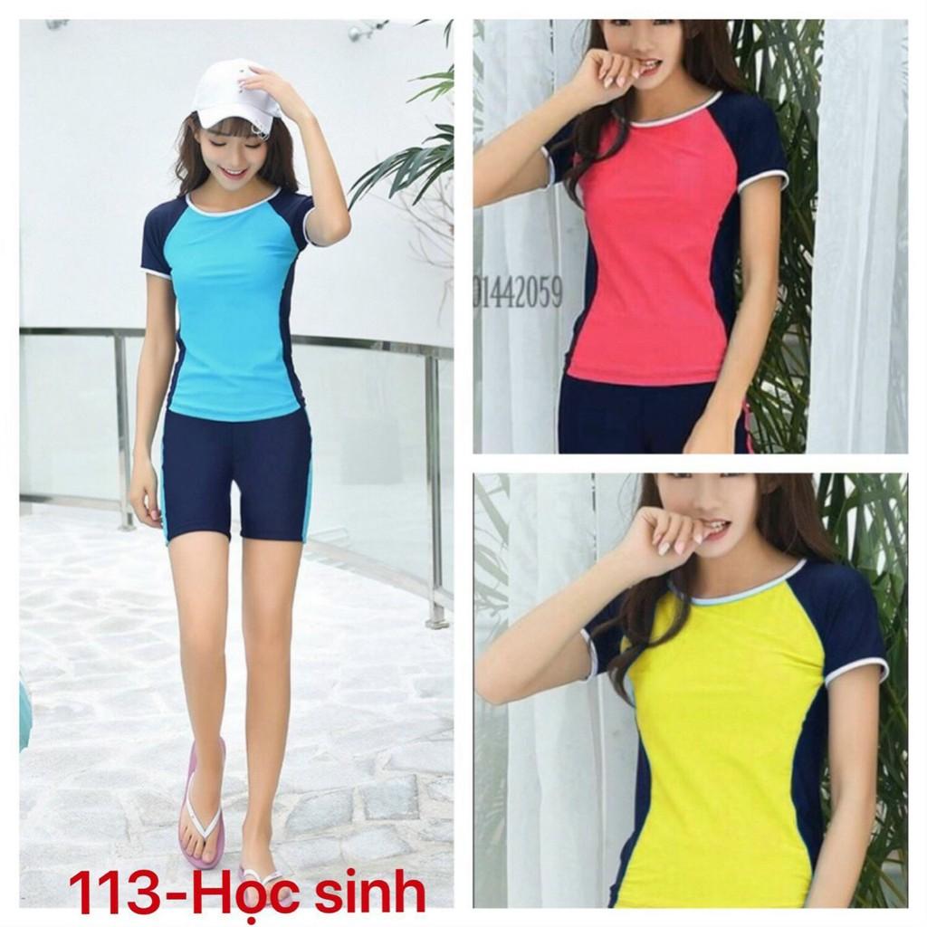 Đồ bơi học sinh - Xanh ngọc đậm,Size L  (40-44KG)