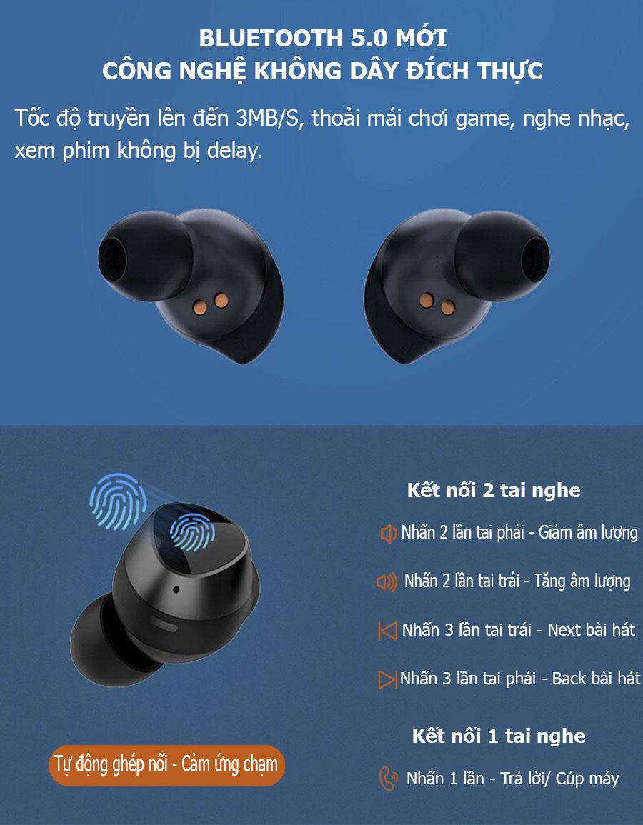 Tai nghe Bluetooth 5.0 - Nghe mọi nốt nhạc với EXTRA BASS