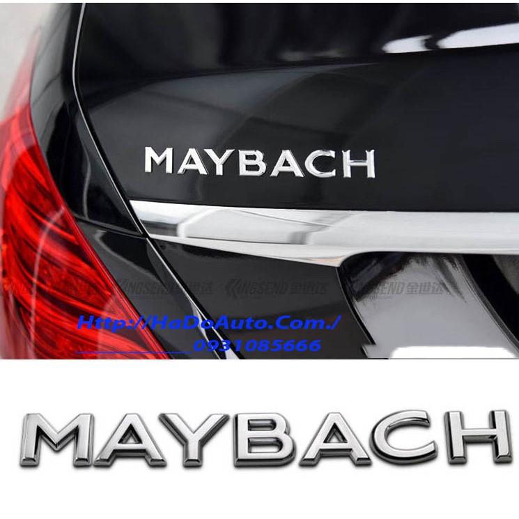 Chữ Nổi MAYBACH Dán Sau Xe MAYBACH