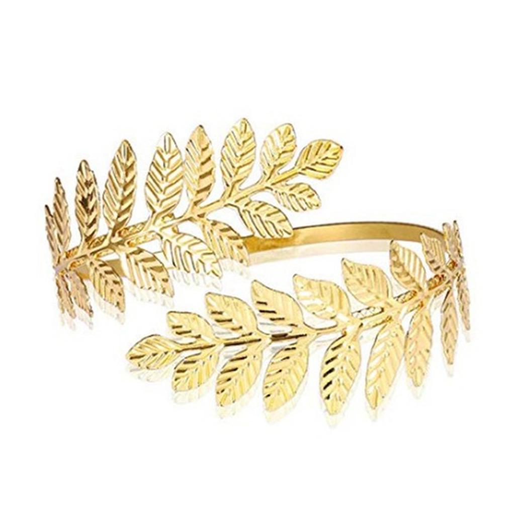 Swirl Leaf Shape Upper Arm Cuff Armlet Armband Bangle Bracelet