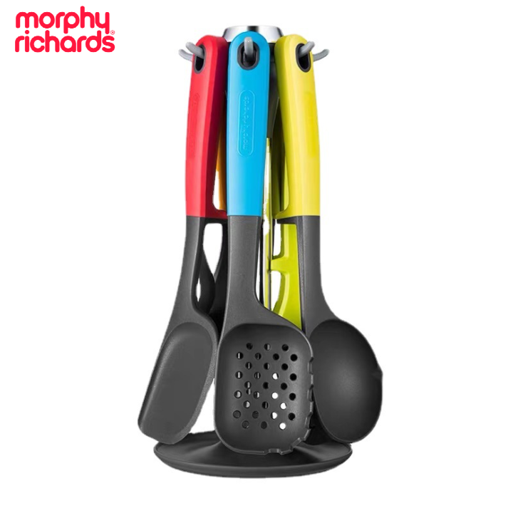 Bộ dụng cụ nhà bếp 7 món Morphy Richards MR1032  chất liệu nylon silica gel  + silicone chịu nhiệt cao, siêu nhẹ - HÀNG NHẬP KHẨU