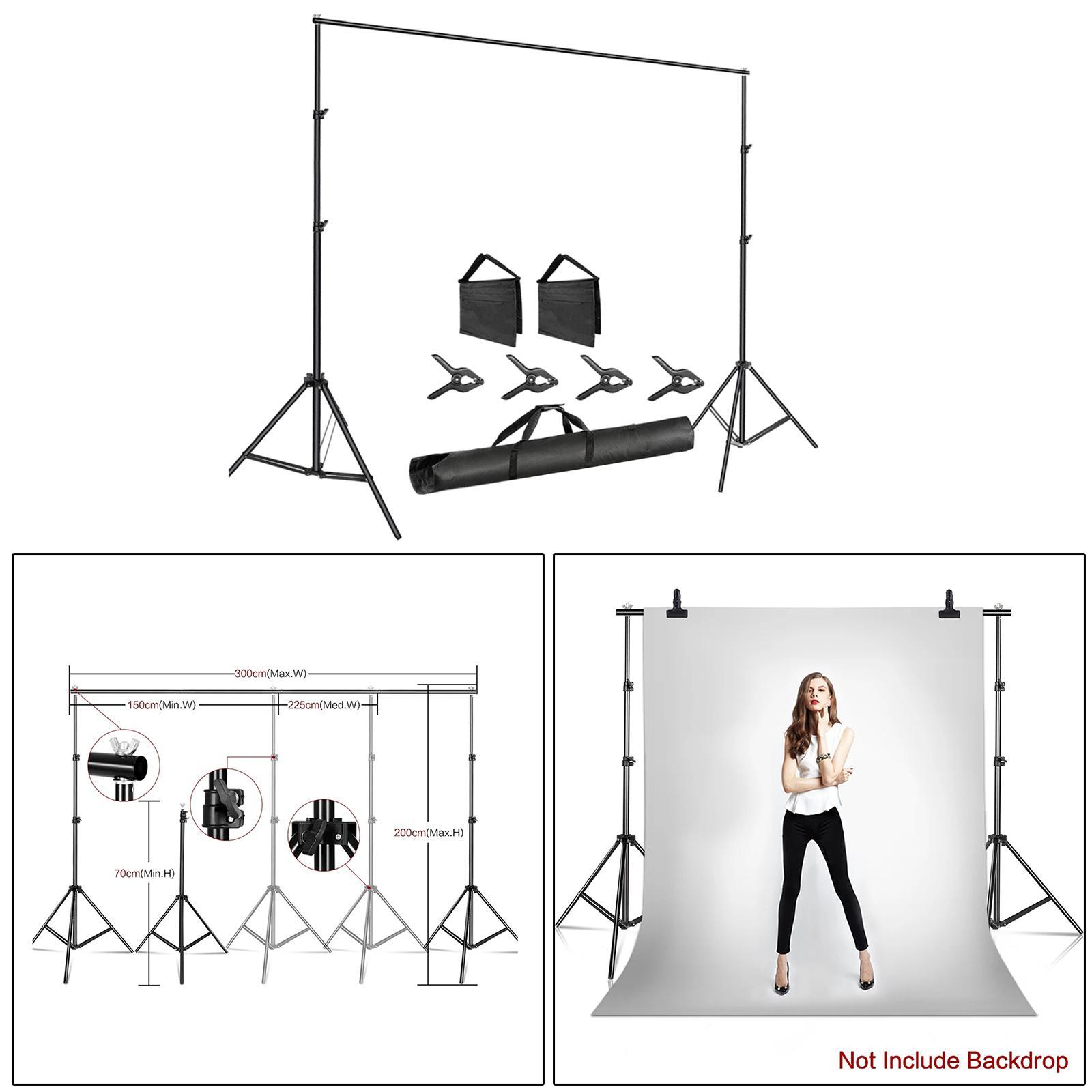 Photo Studio Backdrop Background Support System Stand Photo Studio Background Backdrop Stand