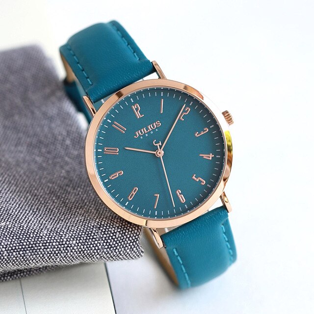 Đồng Hồ Nữ JA-1017 Julius Hàn Quốc Dây Da