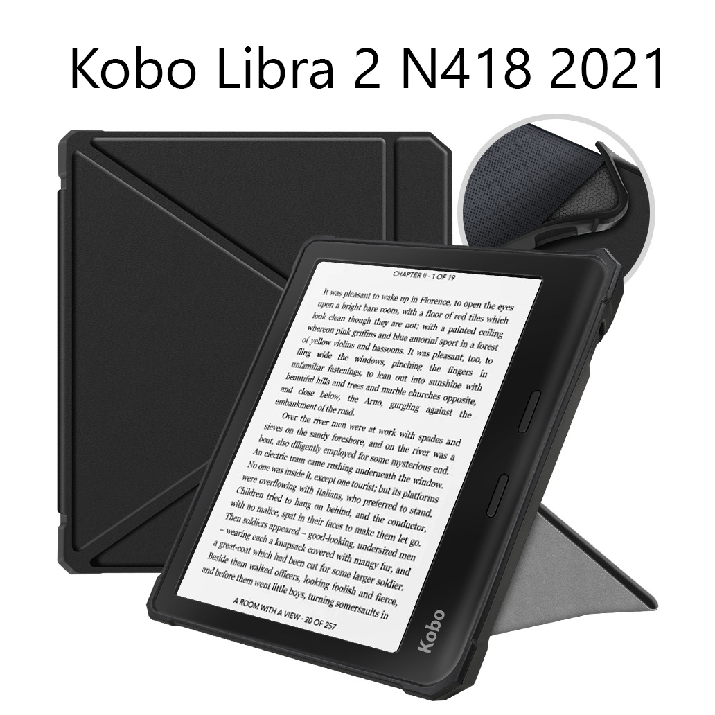 Hình ảnh Bao da Cover Cho Máy Đọc Sách Kobo Libra 2 N418 2021 Smart Cover