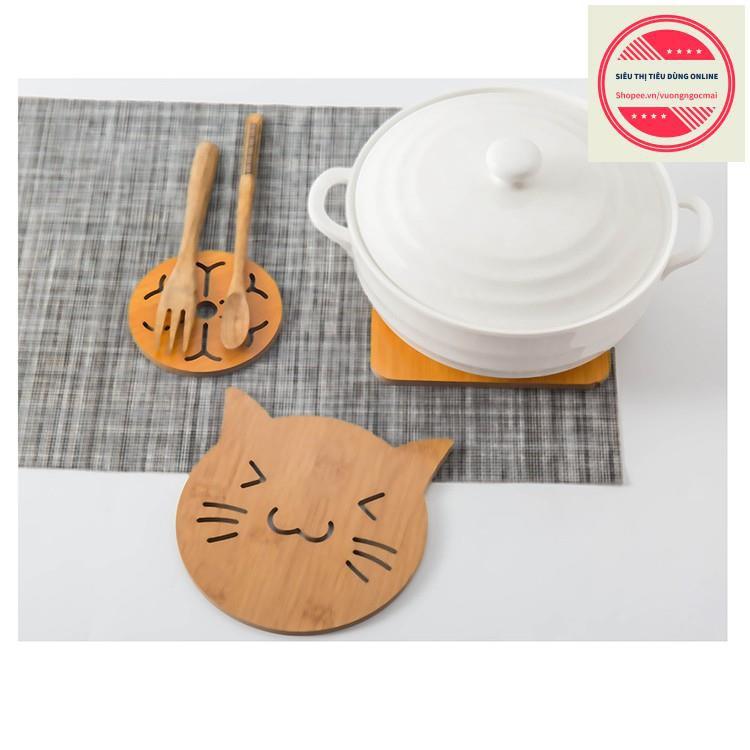 Miếng lót gỗ cách nhiệt bàn ăn, nhà bếp 14CM