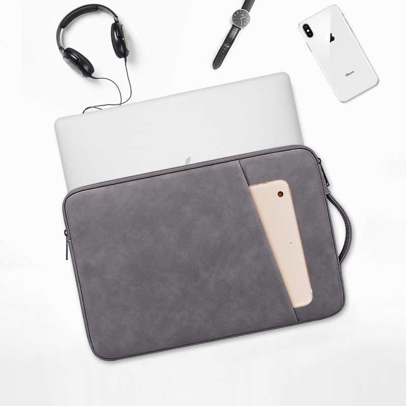 Chống Thấm Nước Mới Túi Đựng Laptop Macbook 13 Air Pro 14 15'6 Inch Pu Xách Tay Ốp Lưng Tay Nắp Máy Tính Xách Tay nam Nữ