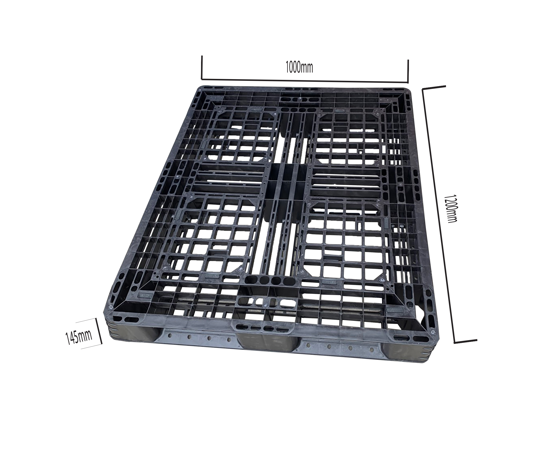 Pallet nhựa 1200x1000x145 đen