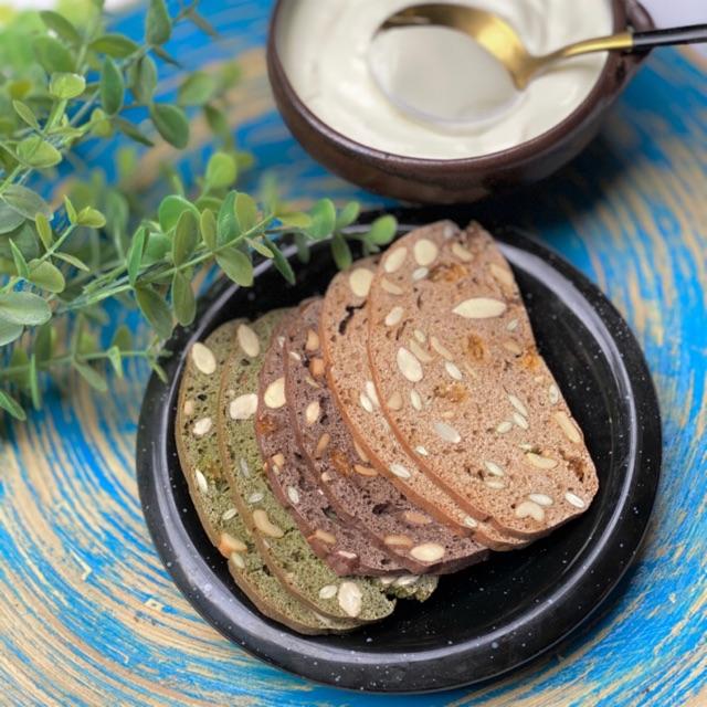 Bánh Biscotti Ăn Kiêng- Nguyên Cám Không Đường By Tuna