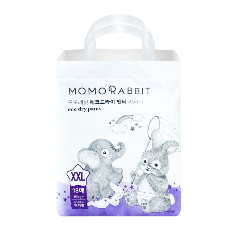 Bỉm Quần Ban Đêm Momo Rabbit Baby Panty Diapers Size Xxl