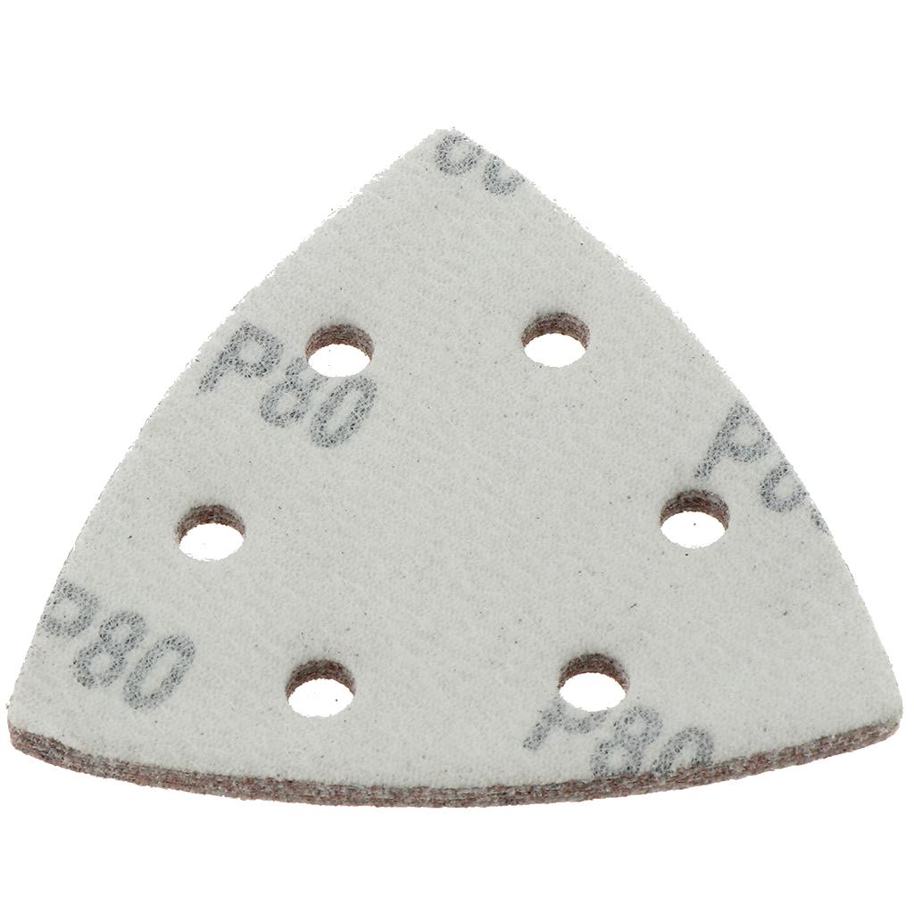 100 Cái/bộ Đa Năng Móc Và Vòng 80 Mm Tam Giác Chà Nhám Đĩa Nhám Miếng Lót