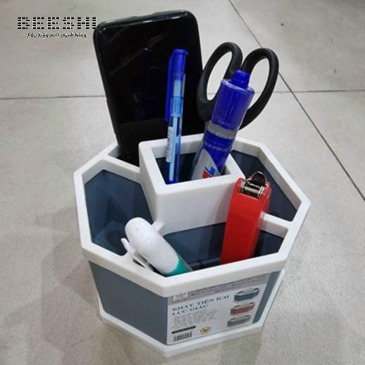 Cốc đựng cọ, khay đựng cọ làm móng 5 ngăn- khay lục giác