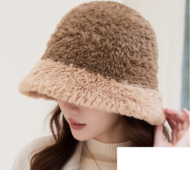 Mũ len lông cừu có vành phong cách Hàn mới, nón len nữ thời trang