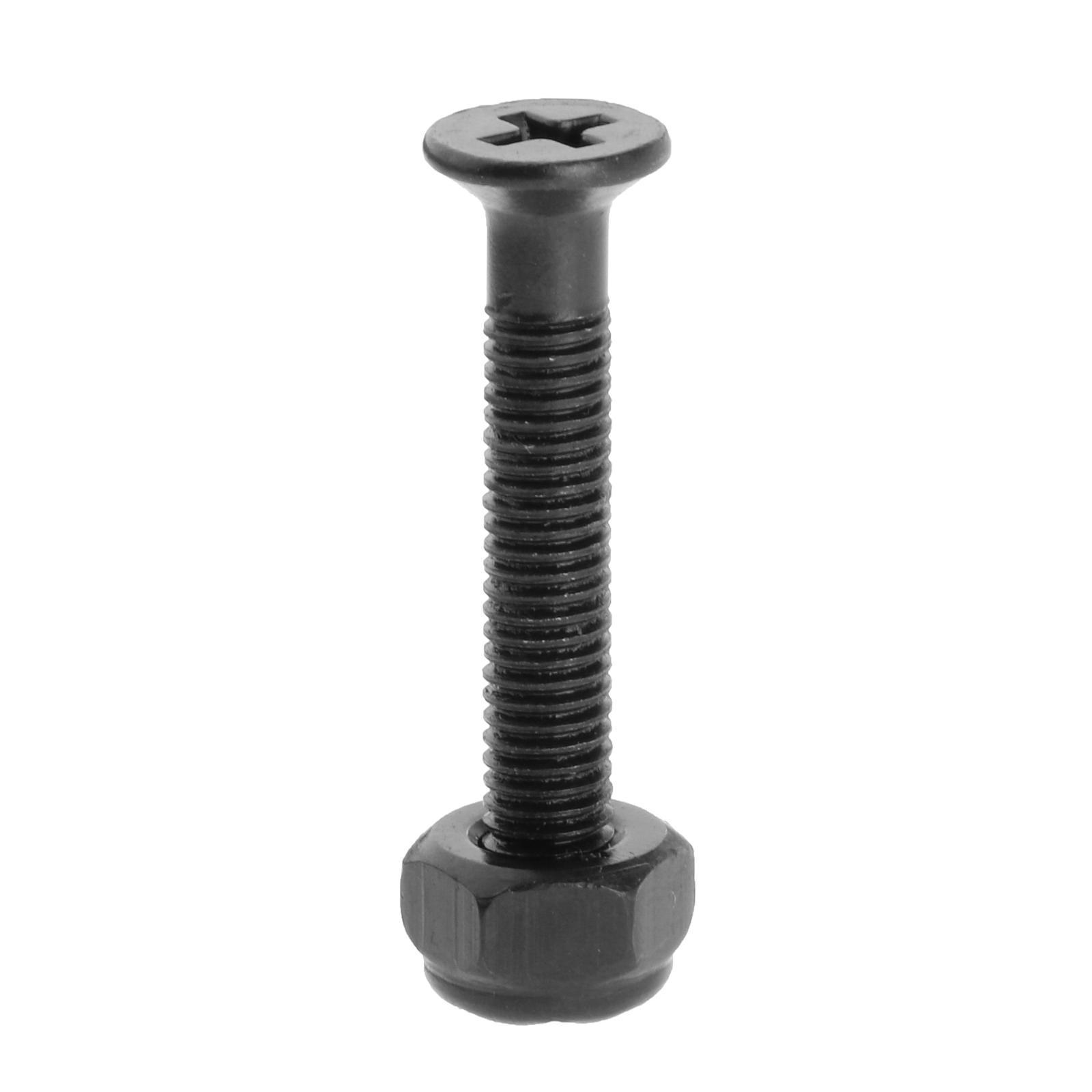 8 Pcs Longboard Skateboard Truck Wheel Installing Hardware Screws Black