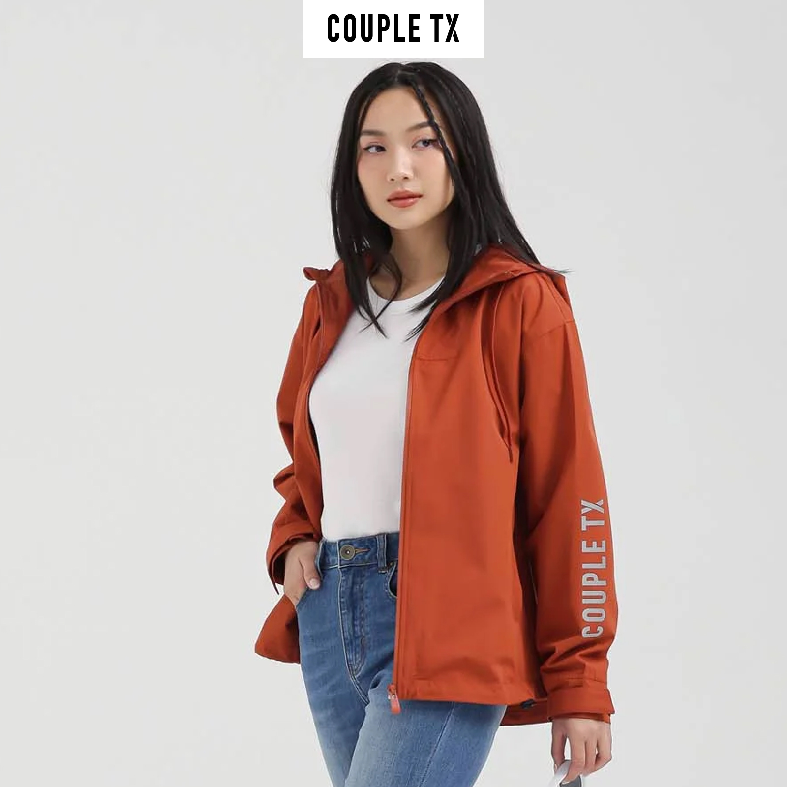 COUPLE TX - Áo Khoác Nữ Dù Trượt Nước Vải Gân Mờ WOP 2029